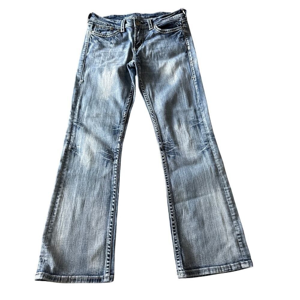 Cowgirl Tuff Co Jazzy Womens Bootcut Jeans Sequine Back Pockets Western Size 29